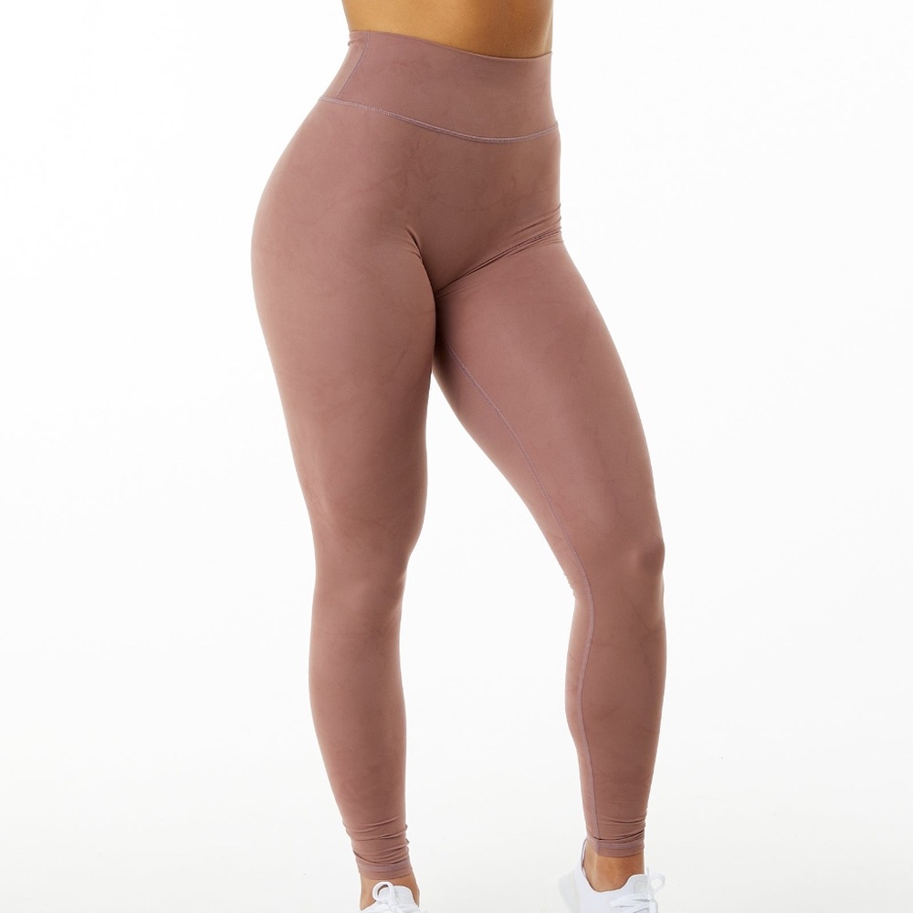 ALPHALETE ALPHALUX WONDER LEGGING 30" - dusty rose - large - nwt